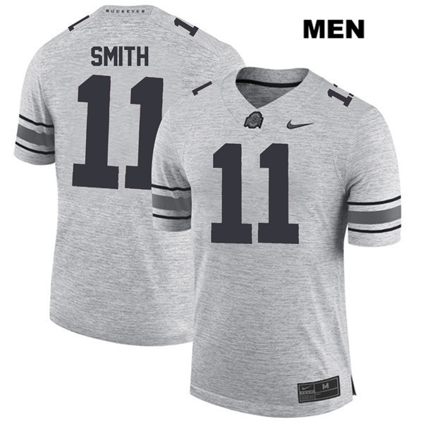 Ohio State Buckeyes Men's Tyreke Smith #11 Gray Authentic Nike College NCAA Stitched Football Jersey VR19W40YF